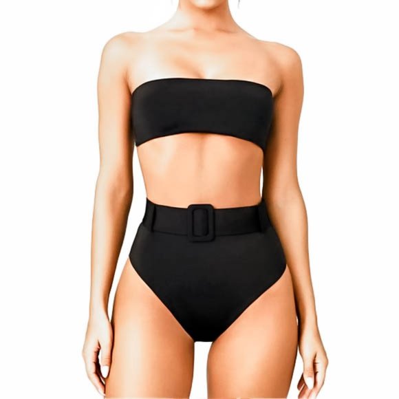Violet Runway Other - Black 2 Piece Bikini High Waisted Bathing Suit